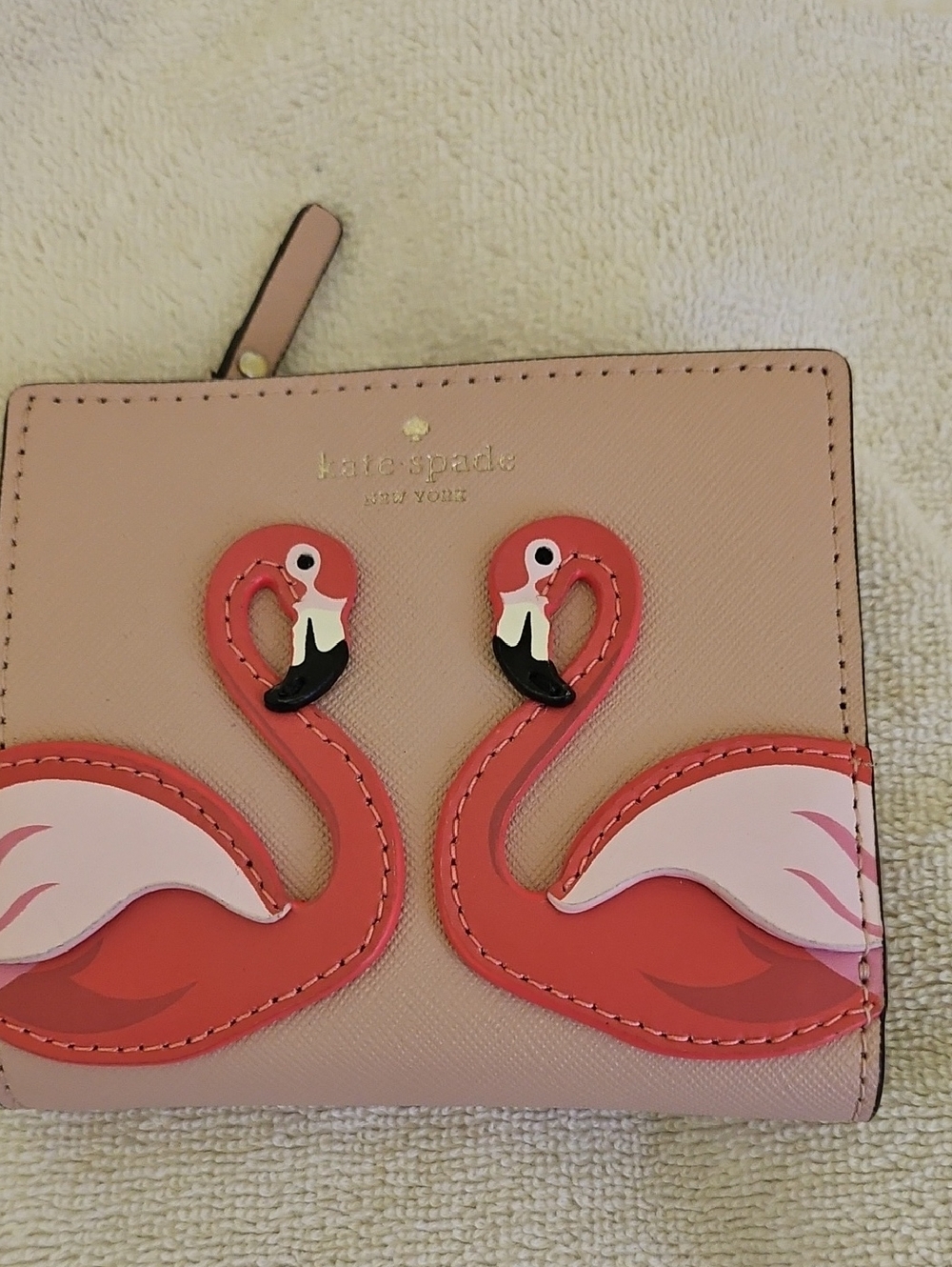 kate spade Pink Flamingo Bi-Fold Wallet